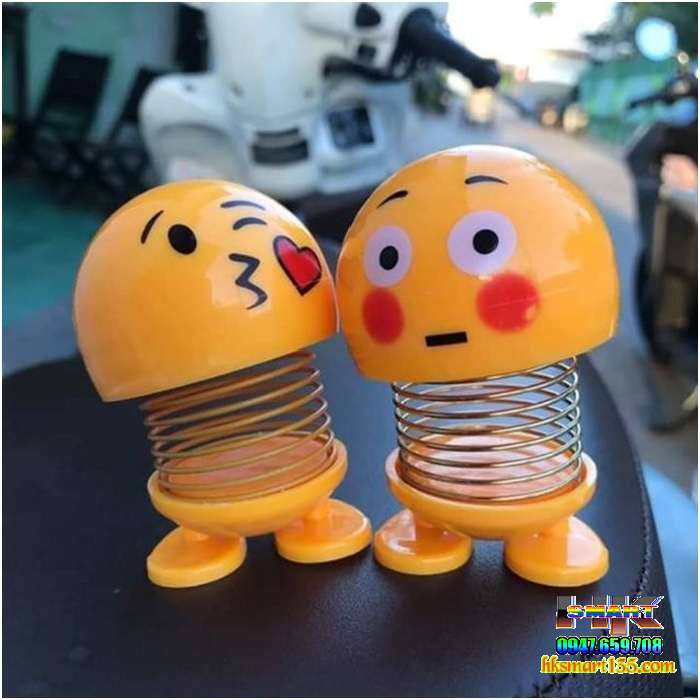 Đồ chơi thú nhún Emoji lò xo