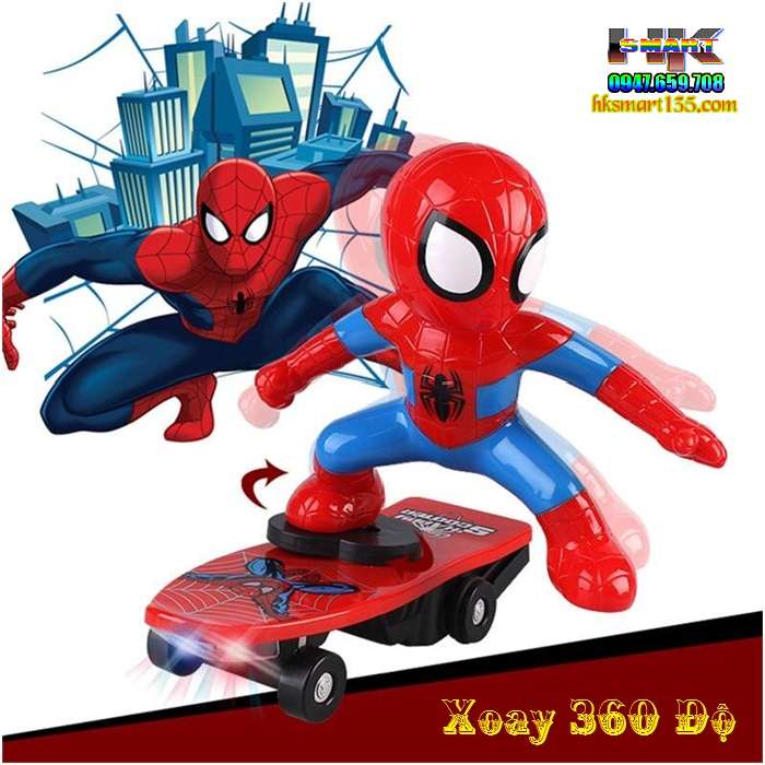 Đồ chơi người nhện trượt ván