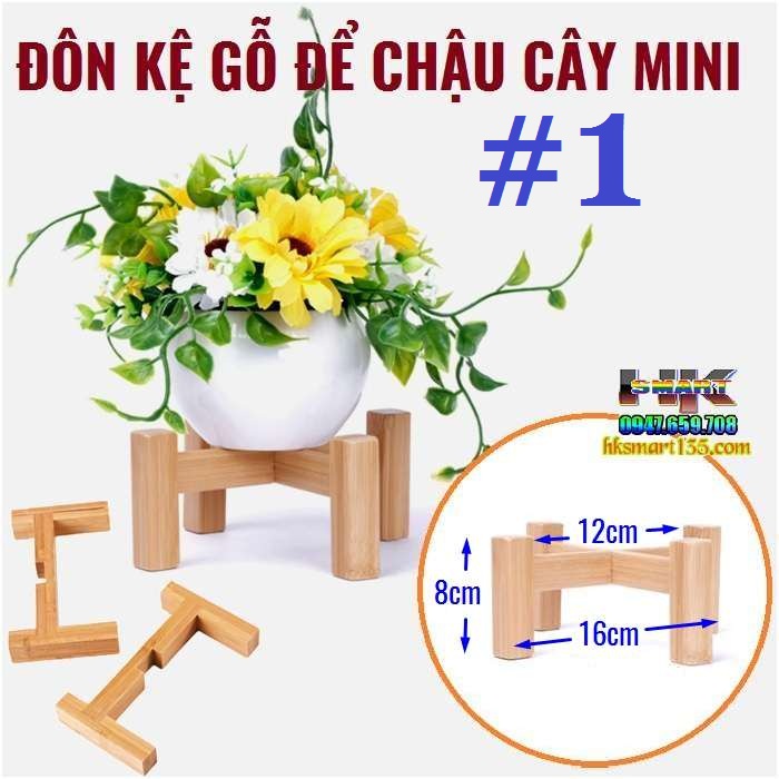 Đôn Kệ Gỗ Để Chậu Hoa Cây Cảnh