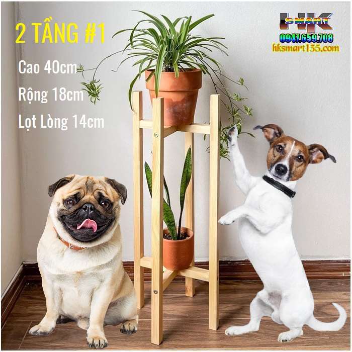 Đôn Kệ Gỗ Để Chậu Hoa Cây Cảnh