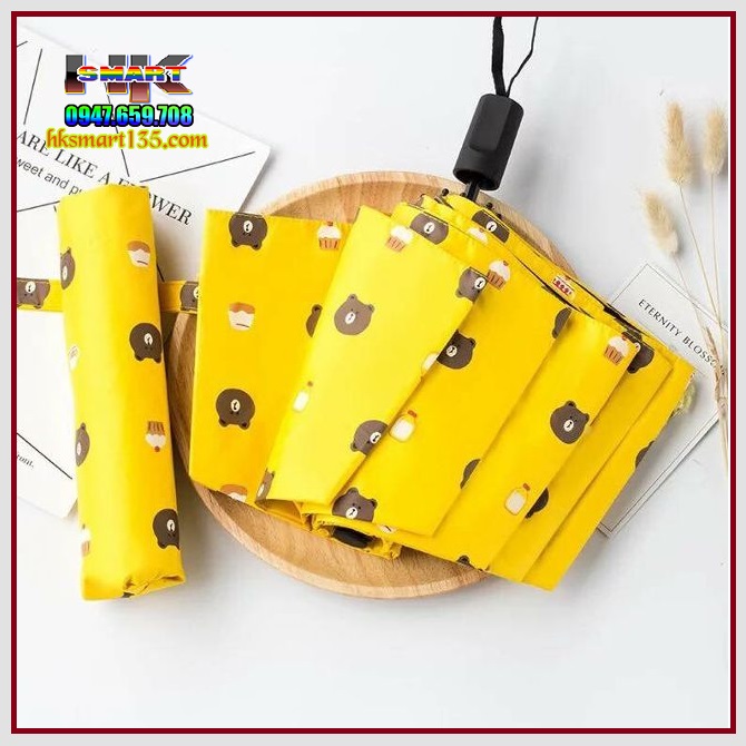 Dù xếp gọn gấu Brown