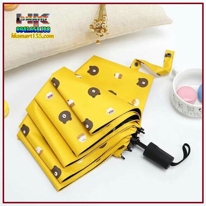 Dù xếp gọn gấu Brown