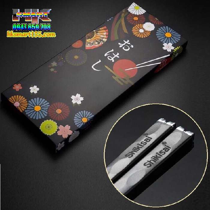 Hộp 5 đôi đũa hoa Đào cao cấp Shikisai Nhật Bản