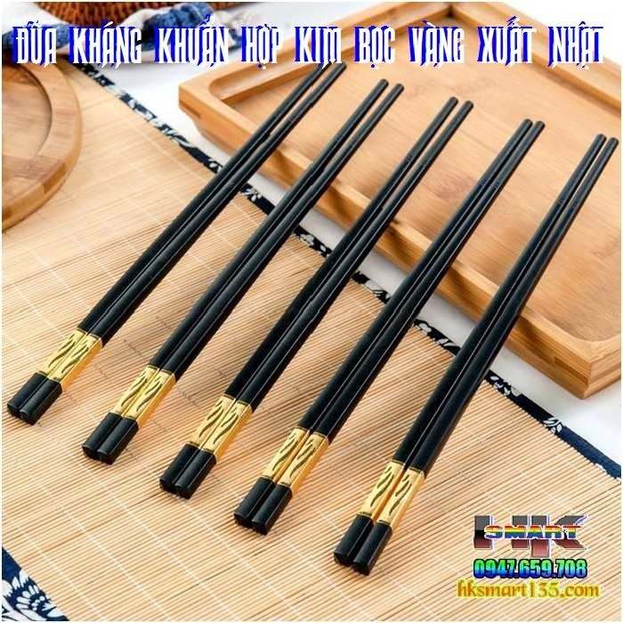 Bộ 10 đôi đũa hợp kim xuất Nhật