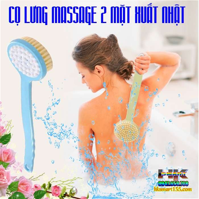 Bàn chải cọ và massage lưng Muji