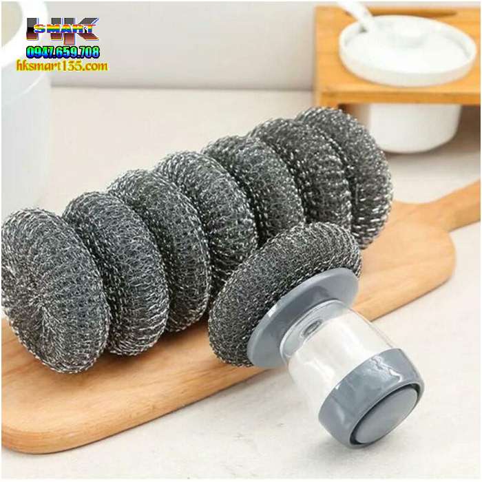Dụng cụ cọ rửa đa năng kiêm ngăn chứa xà phòng