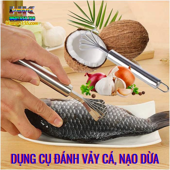 Dụng cụ đánh vảy cá, nạo dừa