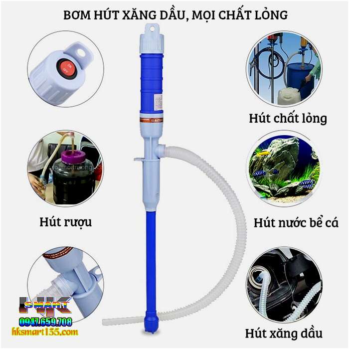 Bơm hút rượu- chất lỏng dùng pin
