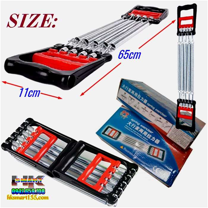 Dụng cụ tập Gym- tập cơ tay lò xo Inox 5 sợi