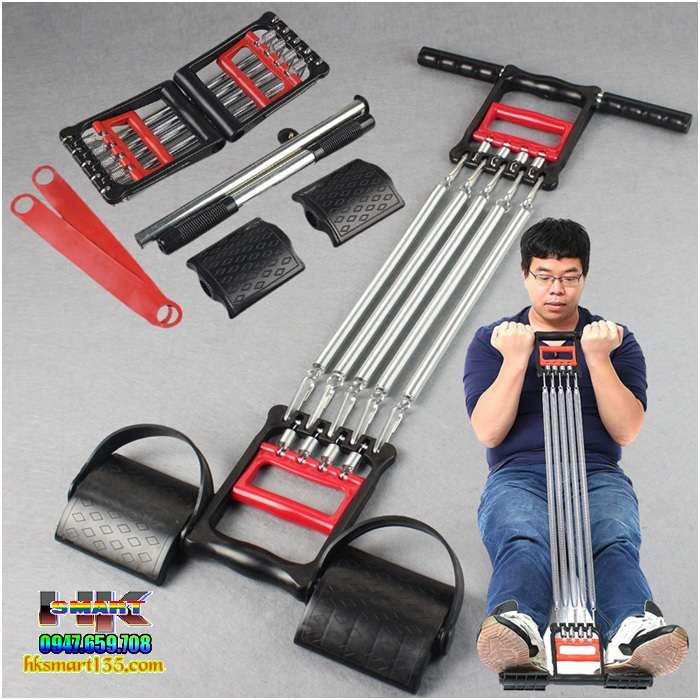 Dụng cụ tập Gym- tập cơ tay lò xo Inox 5 sợi