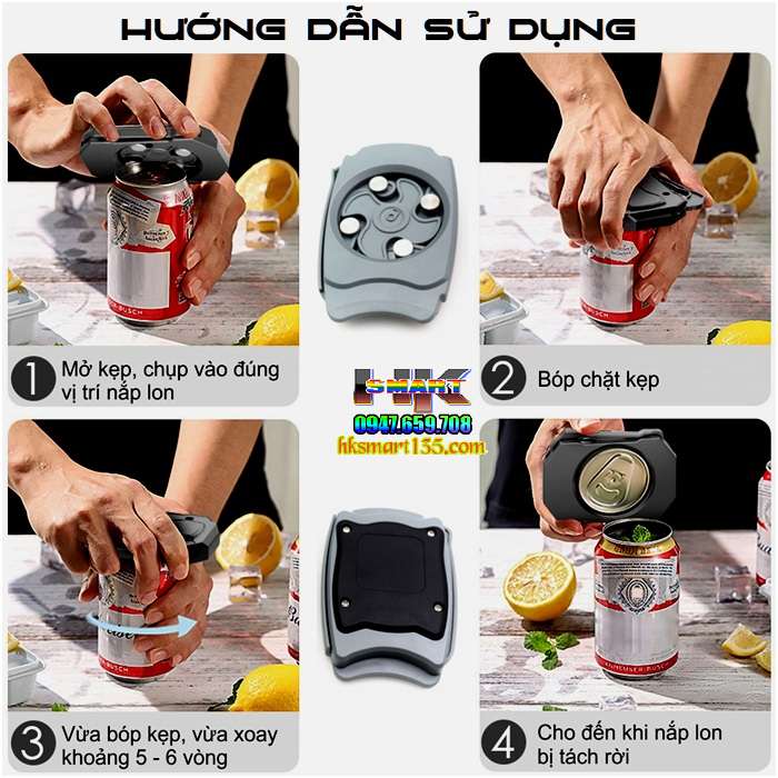 Dụng cụ khui mở nắp lon- đồ hộp tiện dụng