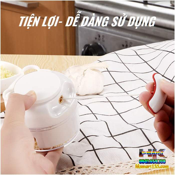 Dụng cụ xay tỏi ớt, củ quả đa năng