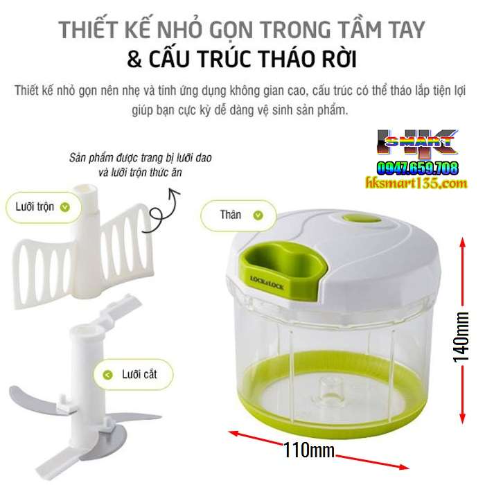 Dụng cụ cắt nhỏ thực phẩm Lock&Lock