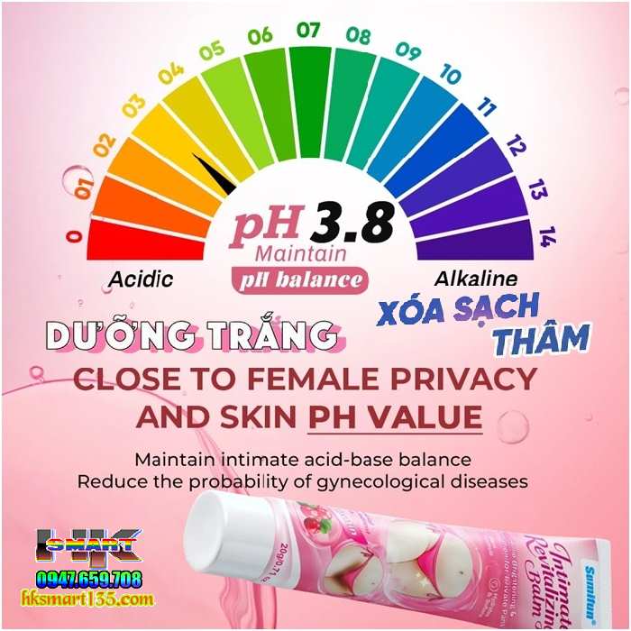 Dưỡng Thể Sumifun Intimate Revitalizing Balm 20Gr- Dưỡng Ẩm Làm Trắng Sáng Da Cô Cậu Nhỏ, Hồng Nhũ Hoa, Vùng Nách, Đầu Gối, Khuỷu Tay, Bikini,..