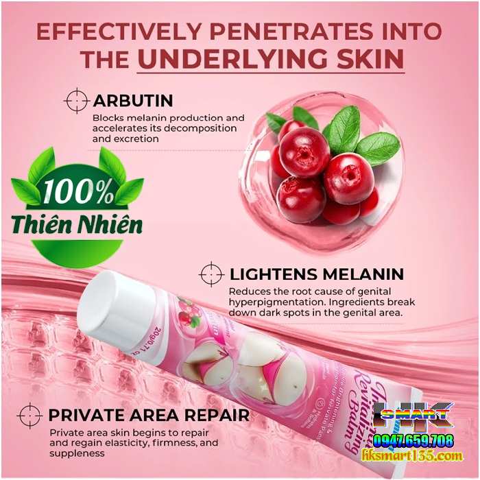Dưỡng Thể Sumifun Intimate Revitalizing Balm 20Gr- Dưỡng Ẩm Làm Trắng Sáng Da Cô Cậu Nhỏ, Hồng Nhũ Hoa, Vùng Nách, Đầu Gối, Khuỷu Tay, Bikini,..