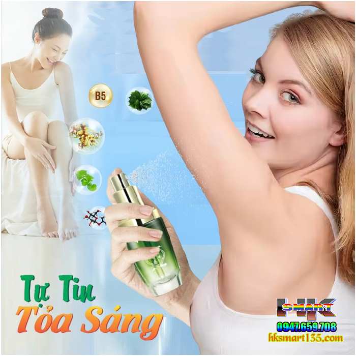 Dưỡng Thể Xịt Khử Mùi Cơ Thể Zifei Nam Kinh Đông Y Trung Hoa 30ml- Hỗ Trợ Giảm Tiết Mùi Hôi Nách, Hôi Chân,se Khô Hết Thâm Cho Nam Nữ