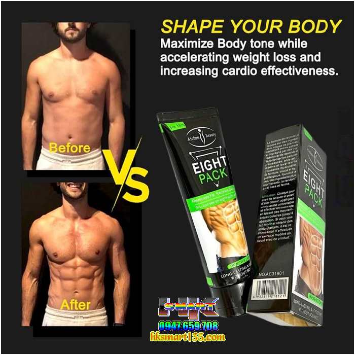 Eight Pack Aichun Beauty- Kem Đốt Mỡ Thừa Tăng Săn Chắc Cơ Bụng Cho Nam Nữ