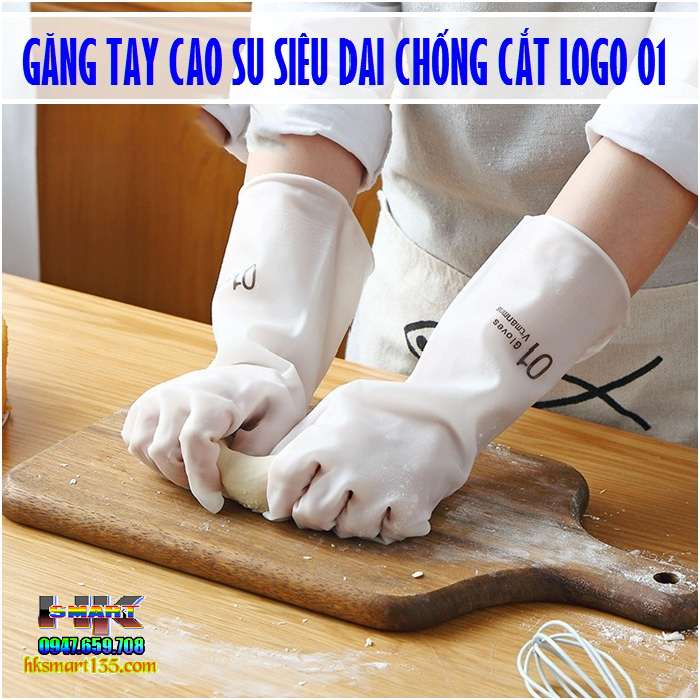 Găng tay cao su siêu dai đa năng chống cắt