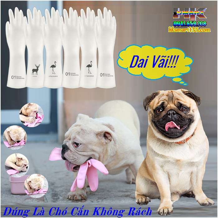 Găng tay cao su siêu dai đa năng chống cắt