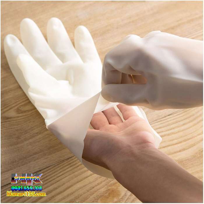 Găng tay cao su siêu dai đa năng chống cắt