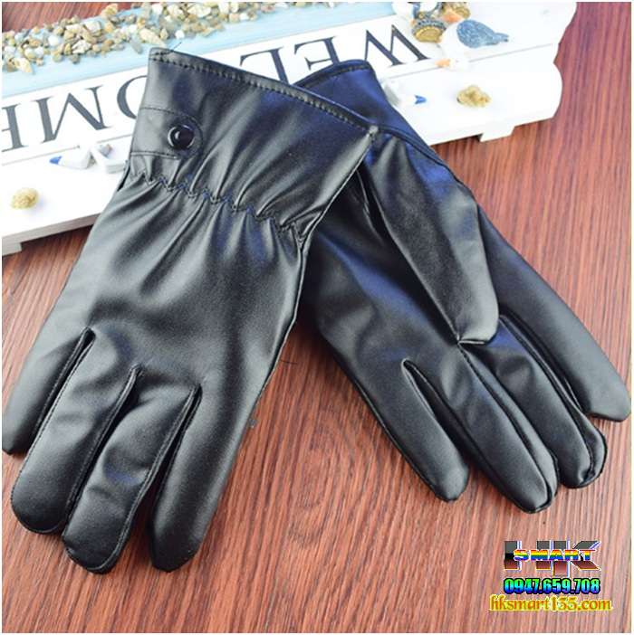 Găng tay da cảm ứng điện thoại
