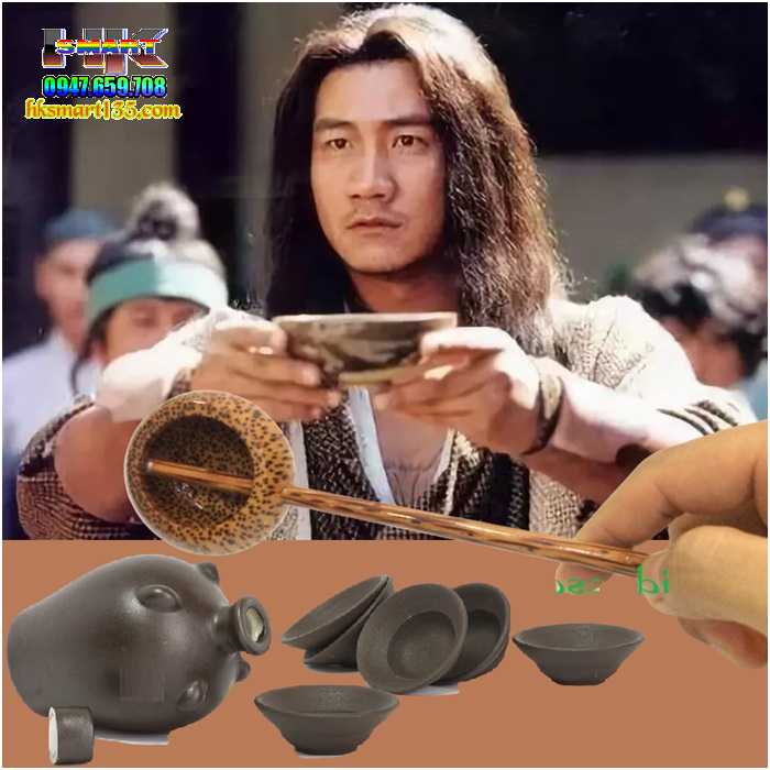 Gáo Dừa múc rượu mỹ nghệ