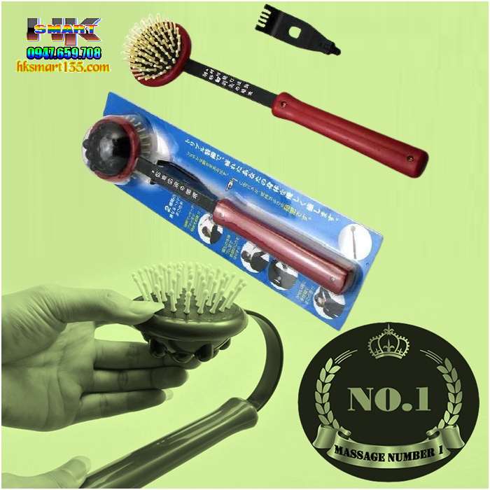 Gậy đấm gãi lưng massage 3 trong 1 cao cấp