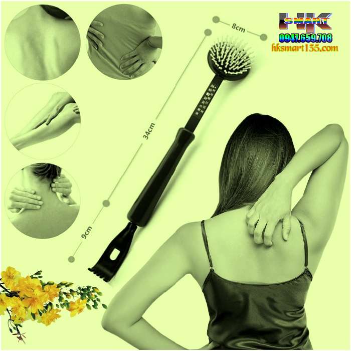 Gậy đấm gãi lưng massage 3 trong 1 cao cấp