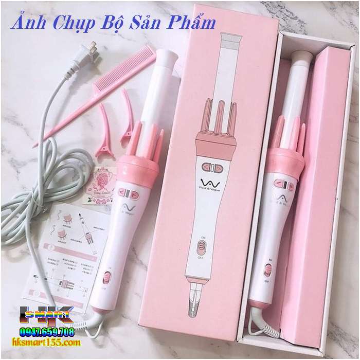 Gậy uốn xoăn xoay tự động 360 VIVID & VOGUE