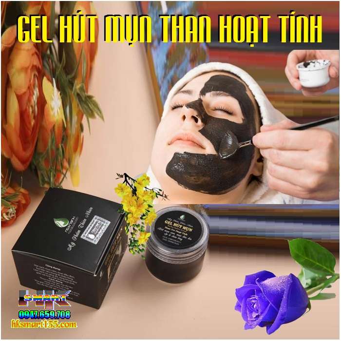 Gel hút mụn than hoạt tính 100% thiên nhiên
