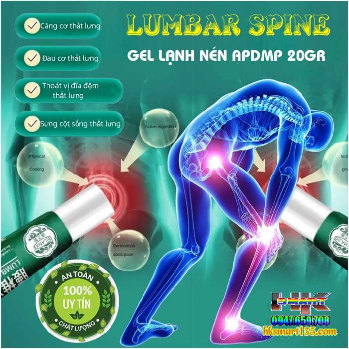 Gel Nén Lạnh APDMP 20GR Xoa Bóp Giảm Đau Xương Khớp