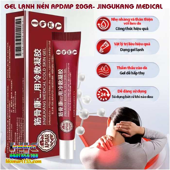 Gel Nén Lạnh APDMP 20GR Xoa Bóp Giảm Đau Xương Khớp