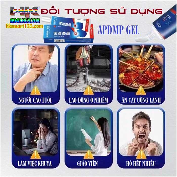 Gel Nén Chườm Cổ Bôi Họng Apdmp 20gr Nội Địa Trung giúp cải thiện nhanh chóng các triệu chứng ho khan, ho có đờm, viêm họng, rát họng, mất tiếng