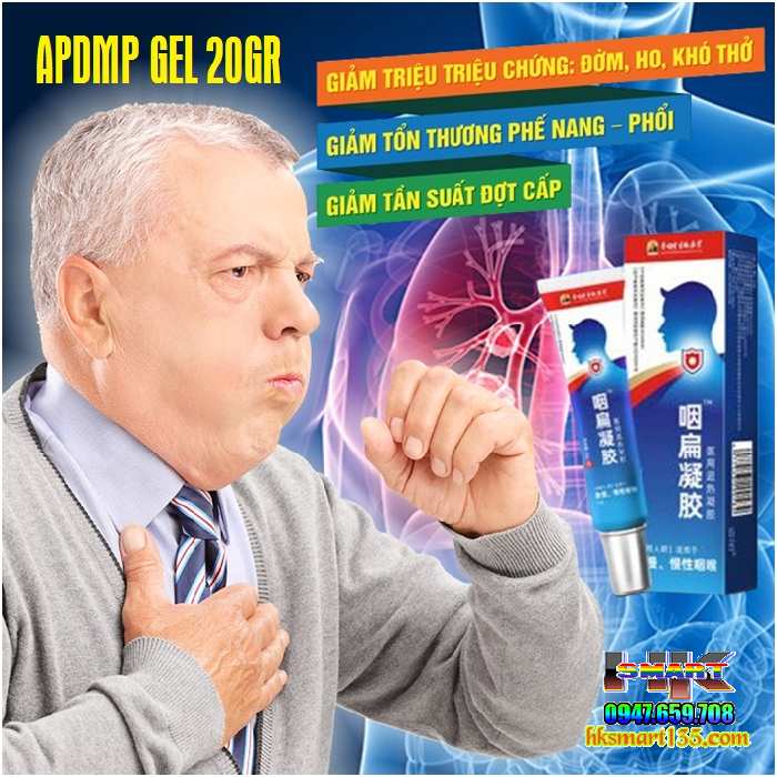 Gel Nén Chườm Cổ Bôi Họng Apdmp 20gr Nội Địa Trung giúp cải thiện nhanh chóng các triệu chứng ho khan, ho có đờm, viêm họng, rát họng, mất tiếng
