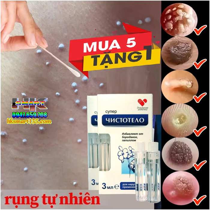 Gen tẩy nốt ruồi Dvelinil xuất xứ Nga chính hãng