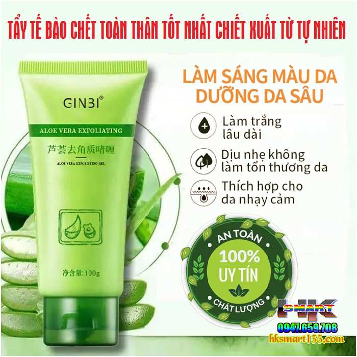 Tẩy Da Chết Nha Đam Aloe Vera Exfoliation Gel