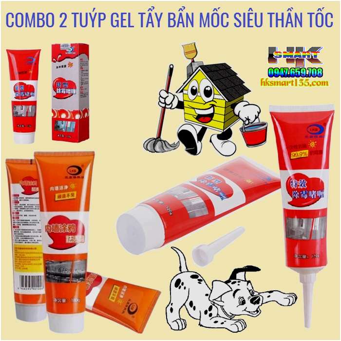 Gel tẩy nấm mốc- làm sạch vết bẩn trên tường