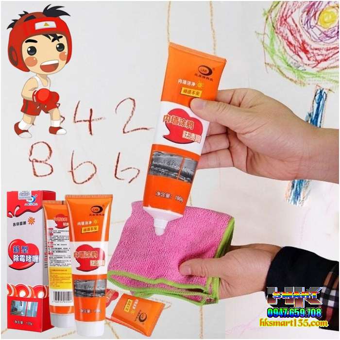 Gel tẩy làm sạch vết bẩn trên tường