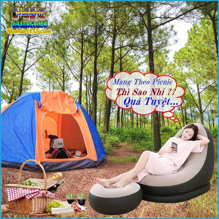 Bộ đôi Ghế Hơi Tựa Lưng Intex