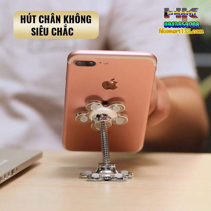 Giá đỡ điện thoại hút chân không hình hoa