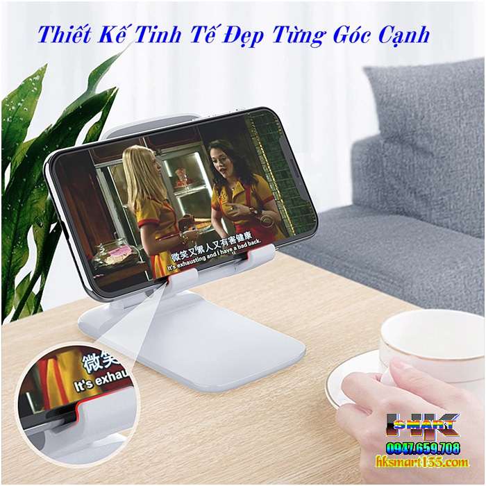Giá đỡ điện thoại để bàn gấp gọn