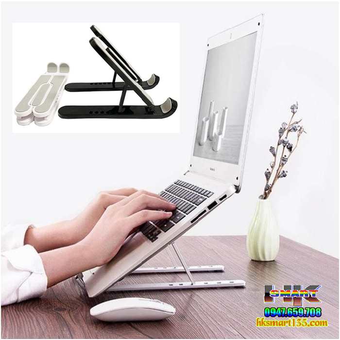 Giá đỡ laptop chất liệu nhựa giả hợp kim gấp gọn