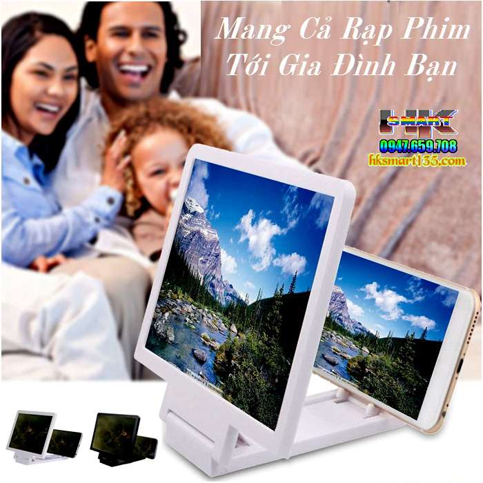 Kính Phóng To Điện Thoại Kiêm Giá Đỡ