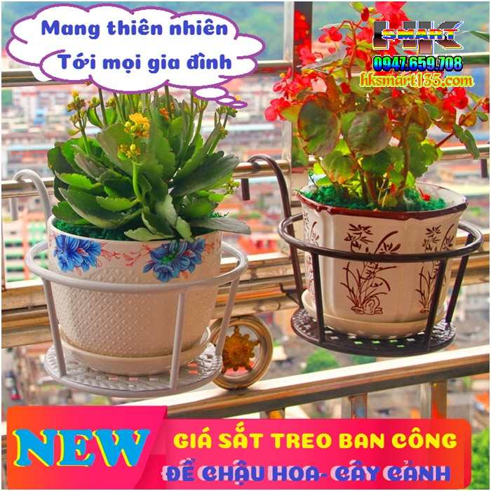 Giá sắt để chậu Hoa- Cây cảnh treo ban công