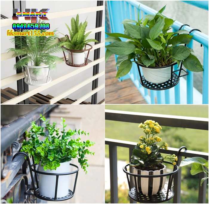 Giá sắt để chậu Hoa- Cây cảnh treo ban công