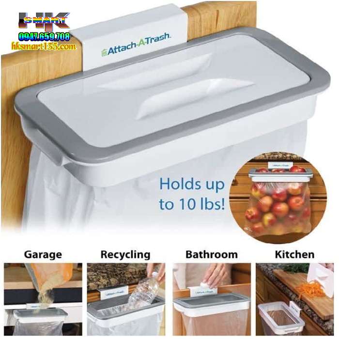 Giá treo túi rác thông minh Attach A Trash