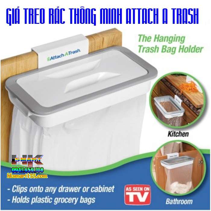 Giá treo túi rác thông minh Attach A Trash