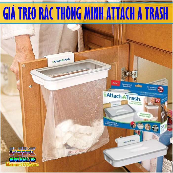 Giá treo túi rác thông minh Attach A Trash