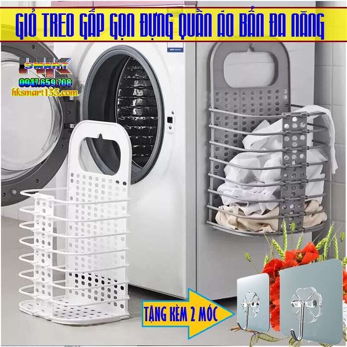 Giỏ treo gấp gọn đựng đồ đa năng