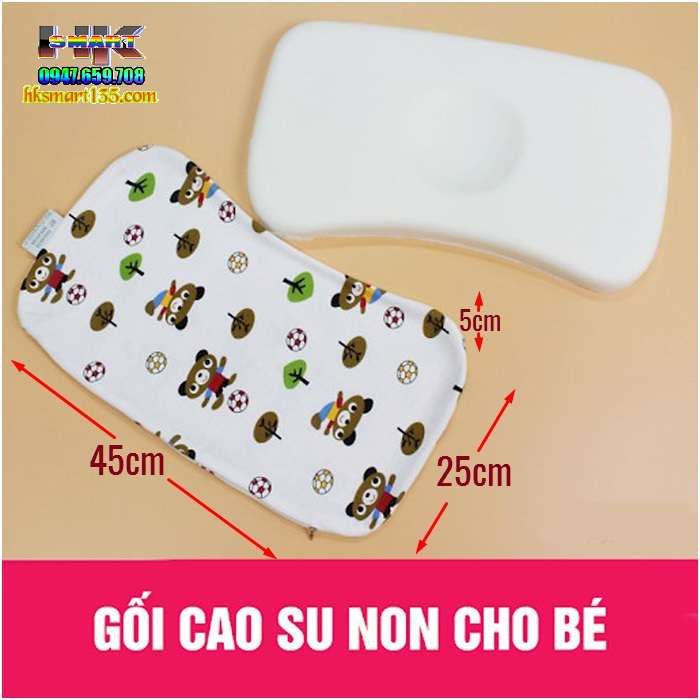 Gối cao su non cho bé
